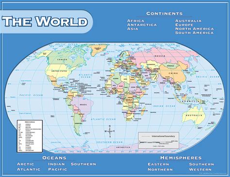 World geography map